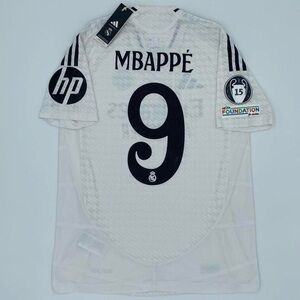 Real Madrid Mbappe 2024 25 home PLAYER VERSION Champions League jersey NWT